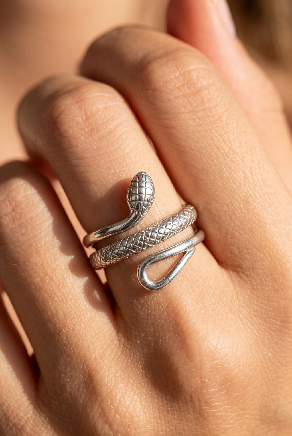 Seraphis Non-Tarnish 18K Gold  Plated Adjustable Ring |  Silver & Gold