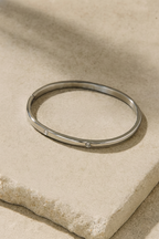 Glint Rhinestone Bangle Bracelet for Women | 18K Gold Plated Elegant Statement Bangle