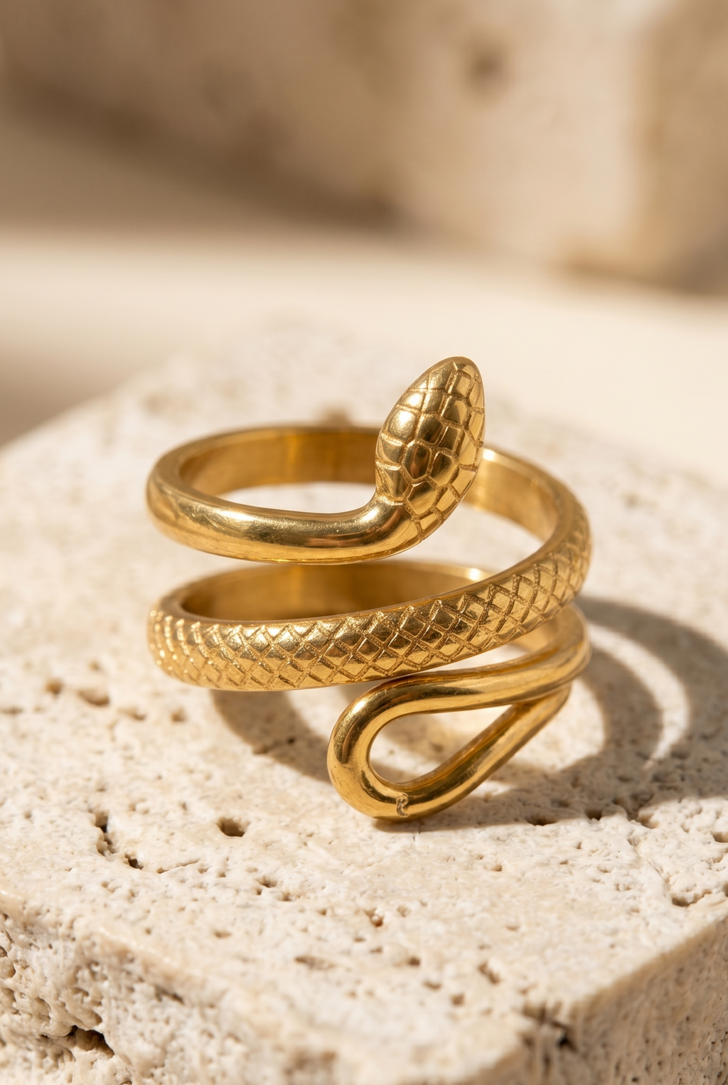 Seraphis Non-Tarnish 18K Gold  Plated Adjustable Ring |  Silver & Gold