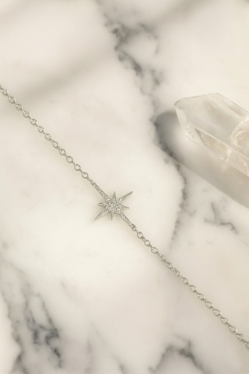 Astral Spark 925 Sterling Silver Bracelet for Women | Elegant Gold & White Gold Finish Bracelet by House Of RISMÉ