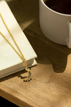 Lustra Luna 925 Sterling Silver Necklace for Women | Gold & Silver 18K Gold Plated Pendant Necklace