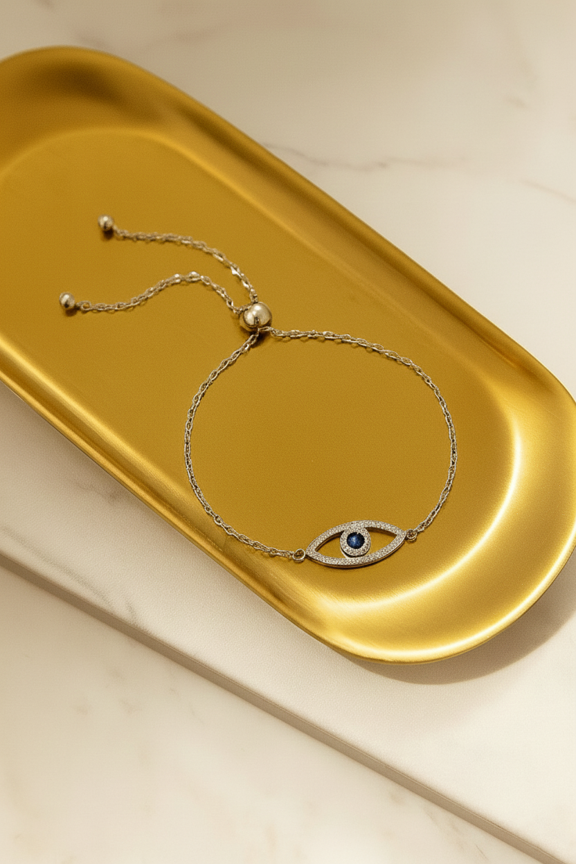 Guardian Glow 925 Sterling Silver Bracelet for Women | Elegant Gold & Silver Finish Protective Bracelet