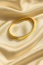 Glint Rhinestone Bangle Bracelet for Women | 18K Gold Plated Elegant Statement Bangle