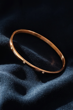 Glint Rhinestone Bangle Bracelet for Women | 18K Gold Plated Elegant Statement Bangle