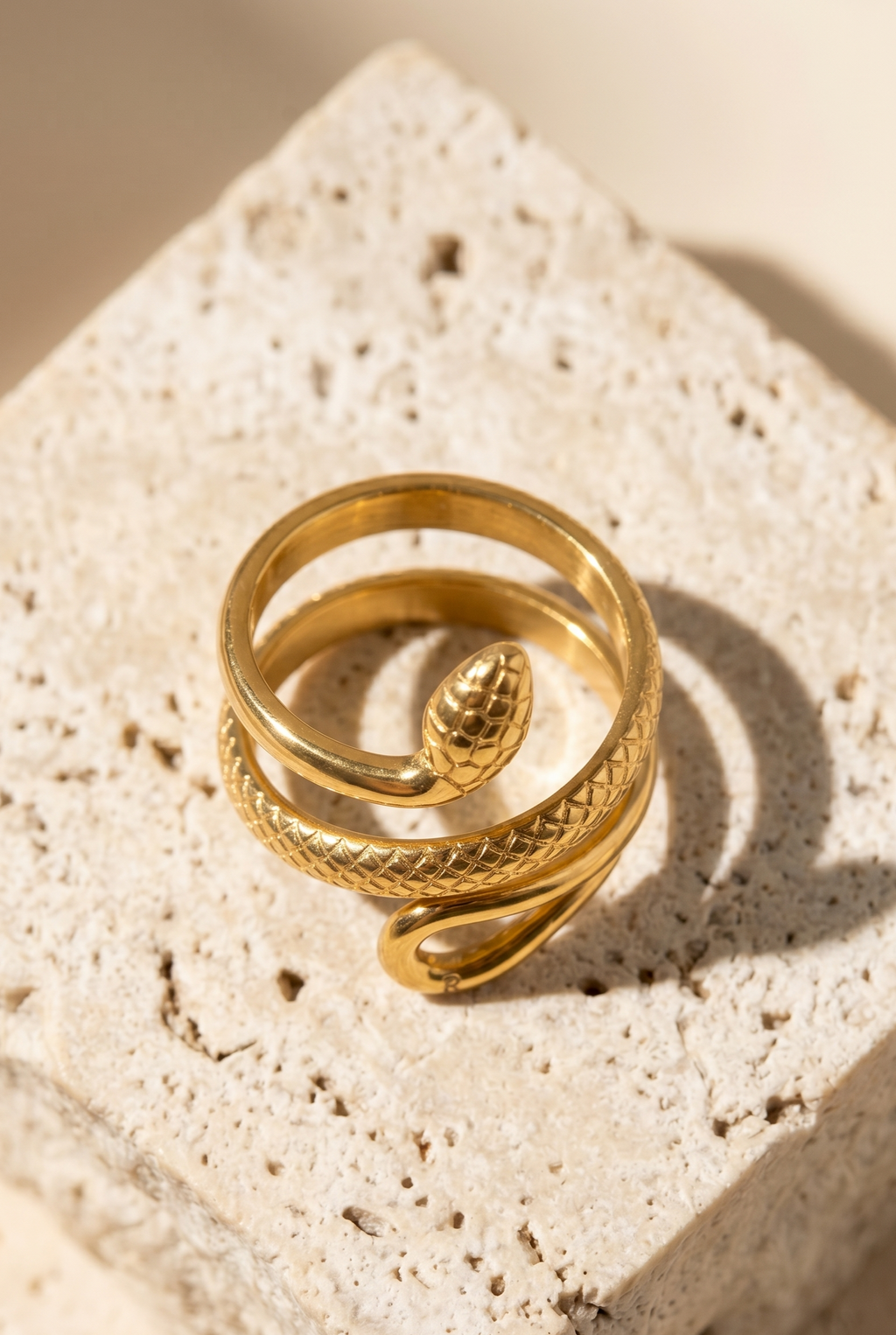 Seraphis Non-Tarnish 18K Gold  Plated Adjustable Ring |  Silver & Gold