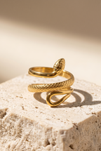 Seraphis Non-Tarnish 18K Gold  Plated Adjustable Ring |  Silver & Gold