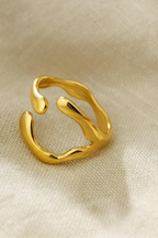 Auric Wreath 18K Gold Plated Adjustable Ring | Wreath Style Band, Waterproof & Non-Tarnish House Of RISMÉ