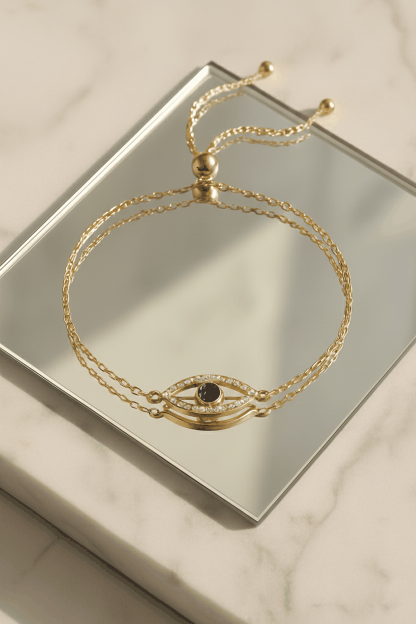 Guardian Glow 925 Sterling Silver Bracelet for Women | Elegant Gold & Silver Finish Protective Bracelet House Of RISMÉ