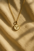Lux Zodiac Inspired 18K Gold Plated Necklace | Waterproof, Anti-Tarnish Astrological Pendant Jewelry House Of RISMÉ
