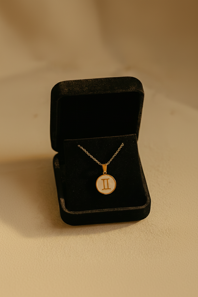 Lux Zodiac Inspired 18K Gold Plated Necklace | Waterproof, Anti-Tarnish Astrological Pendant Jewelry House Of RISMÉ