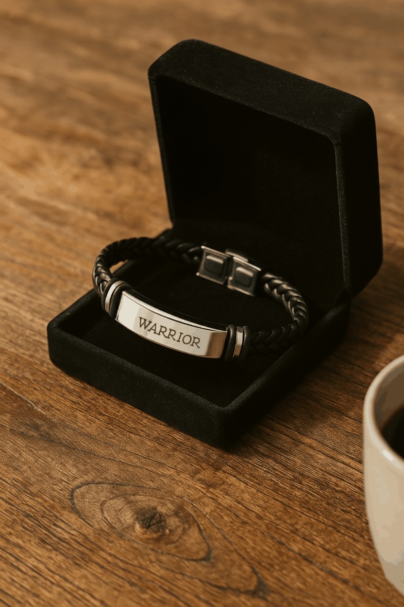 Personalized Noir Tag Men’s Bracelet | Black Chain Streetwear Bracelet with Custom Tag Charm House Of RISMÉ