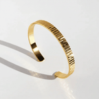 Prisma 24K Gold Plated Bangle Bracelet for Women | Elegant Statement Gold Bangle House Of RISMÉ