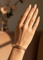 Prisma 24K Gold Plated Bangle Bracelet for Women | Elegant Statement Gold Bangle House Of RISMÉ