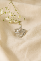 Seraphis 18K Gold Plated Adjustable Ring | Waterproof, Non-Tarnish Silver & Gold Luxury Band House Of RISMÉ